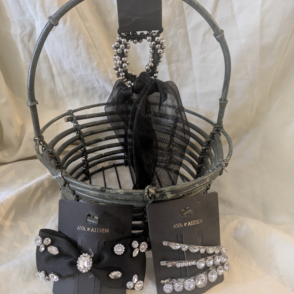 Ava & Aiden Black Hair Accessories Set